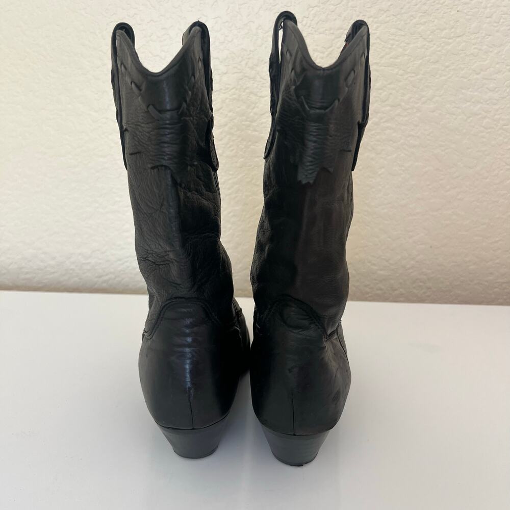 Laredo Black Western Heeled Boots - Picture 4 of 11